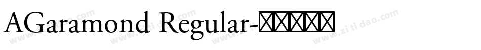 AGaramond Regular字体转换